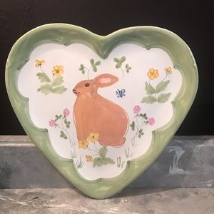 Heart Shaped Bunny Plates